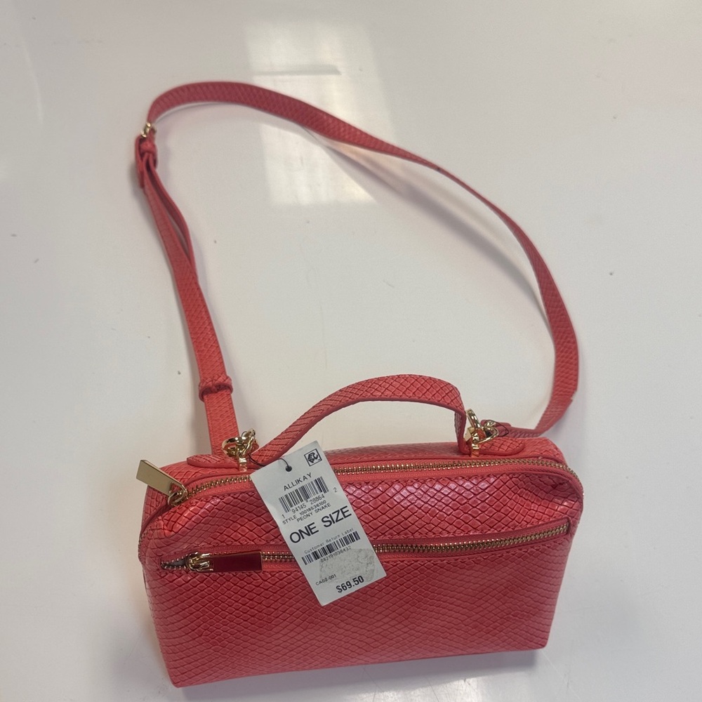 Stylish Coral Crossbody Bag